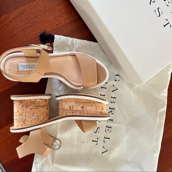 Gabriela Hearst NWT Harrigan Platform Sandal - Nude - 38.5 - Picture 2 of 3